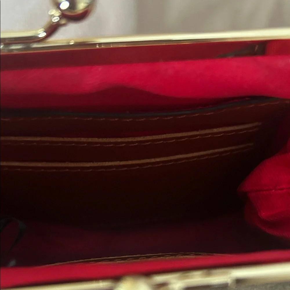 Dooney & Bourke Dark Green Suede Clutch - Picture 4 of 4